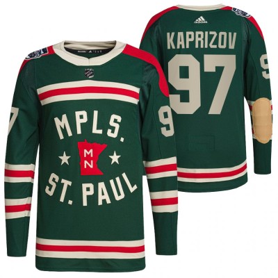 Minnesota Wild #97 Kirill Kaprizov Men's Adidas 2022 Winter Classic Authentic NHL Jersey Men's